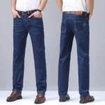 Men’s Fit Straight Lightweight Cotton Stretch Denim Pants