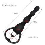 Couple Vibrating Anal Plug Silicone Prostate Massage Soft Anal