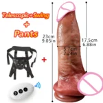 Wireless Remote Telescopic Dildo Vibrator For Women Realistic Penis - Image 8