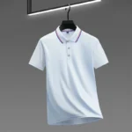 Men's Casual Solid Color Short Sleeve Polo Shirt 2025 Summer Fashionable Comfortable Versatile Top for Men - Image 12