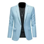 Boutique Fashion Solid Color High-end Brand Casual Business Men's Blazer Groom Wedding Gown Blazers for Men Suit Tops Jacke Coat - Image 7