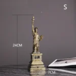 Metal Building 3d Model Statue World Renowned Landmark Buildings Liberty Home Decoration Building Creative Sculpture Model