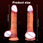 Realistic Dildo Vibrator Soft Heating Huge Big Dildo for Woman and Men - Image 6