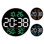 Digital Wall Clocks Large Screen With Timing Countdown Function Clocks For Home Bedroom Living Room Office Home Decoration