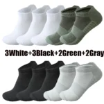 ‌3/5/10 Pairs Ankle Socks Man Running Athletic Quick-Dry Breathable Mesh Sports Short Socks Lightweight Comfort Anti-Odor Sock