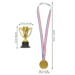 Trophy Trophies Award Medals Cup Party Gold Winner World Kids Place First Favors Competition Mini Toys S Children Athletic