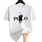 Men’s Summer Fashion Brand Clothing  Casual Business Shorts  Loose Sleeve Versatile Round Neck T-Shirt  Breathable T-Shirt