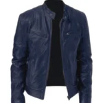 2023 Fashion Mens Leather Jacket Slim Fit Stand Collar PU Jacket Male Anti-wind Motorcycle Lapel Diagonal Zipper Jackets Men - Image 14