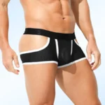 Men's ice silk bullet split underpants with breathable mesh at the four corners, summer thin men's sports straight-cut shorts - Image 7