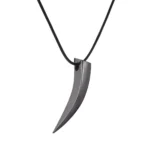 Punk Hip Hop Stainless Steel Crescent Tooth Spike Pendant Necklace Men Women Fashion Wolf Tooth Chain Necklace Jewelry - Image 5