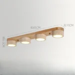 corridor lamp Walnut ceiling lights ash wood led lights for room living room Spotlights Porch light home decor lighting - Image 7