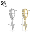 ZS 1 Piece 20G Trendy Hoop Nose Rings Women Moon Star Flower Pendant Septum Piercing Ear Helix Cartilage Piercings Jewelry 8MM - Image 26