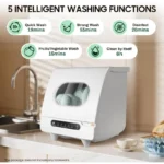 Smart home disinfection small desktop home free installation fully automatic disinfection and drying 6 sets of dishwashers