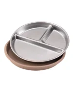 Color Kids 1PCS Stainless Steel Plate Detachable Suction Dishes Baby Feeding Sucker Bowl Food Grade Silicone Food Tray Tableware - Image 10