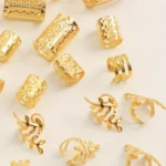 40/80PCS Elegant Hollow Out Hair Rings  For Women Girls DIY Hair Accessories Loc Hair Jewelry for Braids - Image 3