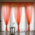 100x200cm 1PC Solid Color Sheer Curtain For Living Room Window String Curtains Bedroom Drape Panel Tulle Treatments