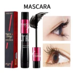 Gemo Silk Fiber Eyelash Gel Double Tube Set - 24H Waterproof Smudge-proof Thick Volumizing Lengthening No Clumping Mascara