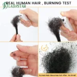 0.4cm 0.6cm 0.8cm Width Loc Extension Human Hair 40 Strands Full Handmade 100% Human Hair Dreadlock Extensions for Men Women - Image 5