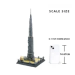 555PCS The Burj Khalifa Tower Of Dubai Building Blocks World Famous Architecture Bricks City Street View Toys Gifts For Children