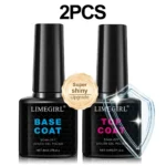 LIMEGIRL 8ml Gel Nail Polish Kit with UV Nail Lamp Electric Nail Drill UV Soaking Gel Base and Top Coat Gel Polish Nail Tool Kit - Image 9