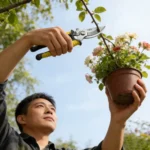 Straight/Curved Head Pruning Shears Non-slip HandleStainless Steel Outils Manuels Household Bonsai Garden Scissors Pruing Shear