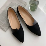 Pointed Toe Flat Shoes Women Solid Patchwork Slip On Shoes Casual Breathable Ballet Flats Daily All-Match Comfort Loafers Shoes - Image 9