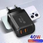 40W USB Charger Quick Charge 3.0 Dual Ports