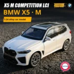 1:24 BMW X5M Alloy Car Model Officially Licensed Diecast Vehicle for Boys Collection Ornament & Gift Light & Sound