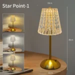 Rechargeable Crystal LED Table Lamp Touch Sensor Desk Light 3 Color Dimmable For Bedroom Bar Hotel Atmosphere Room Decor Lightin - Image 8