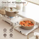 17-Piece Ceramic Nonstick Cookware Set, Induction Compatible, PFAS-Free with Stay-Cool Handles - Image 5