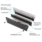 Computer RAM Memory Heatsink Cooler with Thermal Conductive Pad for Desktop PC Memory DDR2/DDR3/DDR4/DDR5 - Image 6
