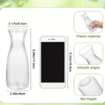Plastic stripes vases transparent diy florals arranging crafts holiday home decor suitable for table decor Flower bottle