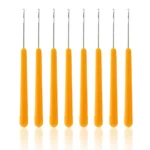 Plastic Knitting Crochet Needles For Jumbo Braiding Twist Hair Weaving Dreadlock Micro Latch Hook Black Yellow Extensions Tools - Image 6
