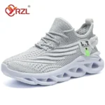 YRZL Men Sports Running Black Jogging Shoes Casual Sneakers Outdoor Breathable Mesh Women Light Shock-absorption Black Tennis - Image 9