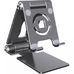 360° Rotation Tablet Stand for iPad, Adjustable Foldable Tablet Holder,Aluminum Phone Stand Compatible with iPad Pro/ Air/ Mini