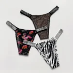 Shiny Rhinestone Thong Women Low Waist Panties Sexy Underwear Ladies Briefs Lingere Panty Underware Womens Lingerie Thongs - Image 3