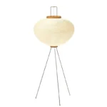 Simplified Japanese Xuan Paper Floor Lamp Bedroom Living Room Restaurant Decorative Lamp Retro Art Design Floor Lamp
