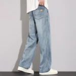 Vintage Fashion Straight Jeans Men's j - Image 5