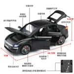 1: 32 Tesla Model Y Alloy Car Model Sound and Light Effects Office Desktop Decompression Toy Collection Gift - Image 3