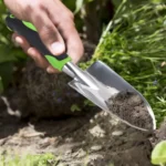 Heavy Duty Cast-Aluminum Garden Shovel with Soft Rubberized Non-Slip Handle for Planting, Transplanting, Weeding - Image 4