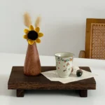 Retro Wooden Flower Vase Desktop Aesthetic Flower Bottle Decorative Plant Pot Arrangement Vase Home Decor Ornaments - Image 6