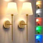 Wireless battery powered wall lamp rechargeable wall lamp dimmable detachable bulb remote control 10 color wireless wall lamp - Image 9