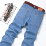 Men’s Fit Straight Lightweight Cotton Stretch Denim Pants