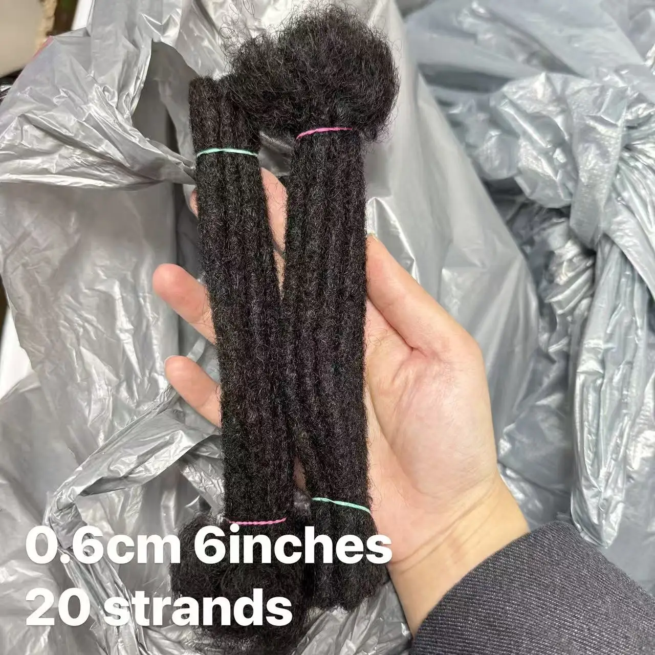 S9d7118ef0fb1457da73c45b44fcdf8aat.webp Nabi Original Dreadlocks Human Hair 6-20 inch 80 Strands Full-head Handmade Remy Human Hair Locs Extensions for Afro Men Women - Image 1