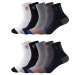 15/30Pairs Men's Breathable Cotton Sports Socks Bamboo Fiber Sweat Absorbing Deodorant Business Stockings - Image 9