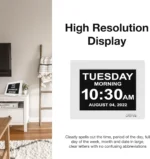 2026 Large Digital Clock for Seniors with Custom Alarms, Clear Display, Auto-Dimming & Backup