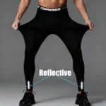 Men’s Compression Leggings High Elastic Quick Dry Breathable Sports Base Layer for Gym Running Basketball Workout