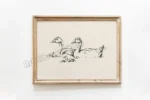 Antique Farm Animals Duck Sheep Rooster and Hen Cow Boho Poster Canvas Painting Wall Art Pictures Home Farmhouse Decor - Image 7