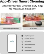 Refurbished eufy C10 Robot Vacuum Self Emptying, 8 Weeks Hands Free, Advanced Smart Mapping(3-Month Warranty))