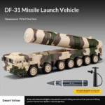 1:50 Dongfeng 17 Missile Vehicle Military Toy Alloy  With Light Sound Effect Able Kids Home Decoration - Image 9